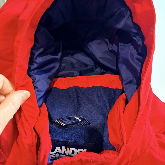Lands End Womens Jacket Squall Parka insulated Waterproof Fleece Lined Red Sz 3X - Picture 14 of 14